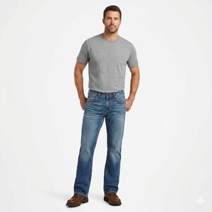 Ariat Men's Blue Straight Jeans